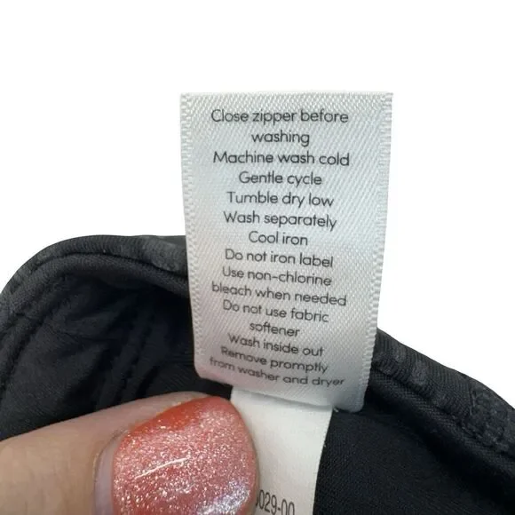 Athleta Leggings Womens size XS Black Floral Zip Pocket Tight Gym Athletic - Picture 5 of 5